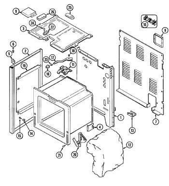 Diagram for JE3842XRW