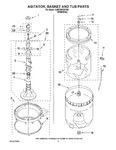 Diagram for 03 - Agitator, Basket And Tub Parts