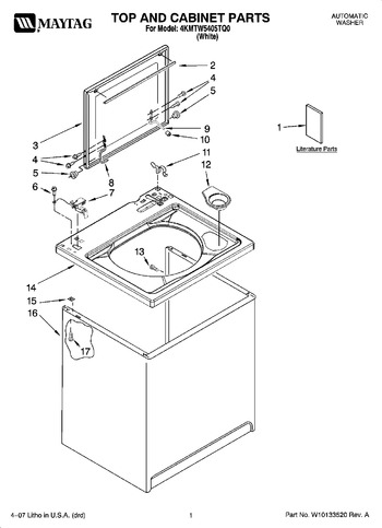 Diagram for 4KMTW5405TQ0