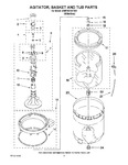 Diagram for 03 - Agitator, Basket And Tub Parts