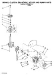 Diagram for 04 - Brake, Clutch, Gearcase, Motor And Pump Parts