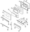 Diagram for 05 - Door/drawer (xra/xrw Serial 34)