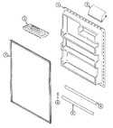 Diagram for 06 - Fresh Food Inner Door (bisque)