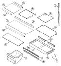 Diagram for 09 - Shelves & Accessories (bisque)