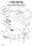 Diagram for 03 - Freezer Liner Parts