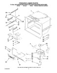 Diagram for 03 - Freezer Liner Parts