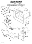 Diagram for 03 - Freezer Liner Parts