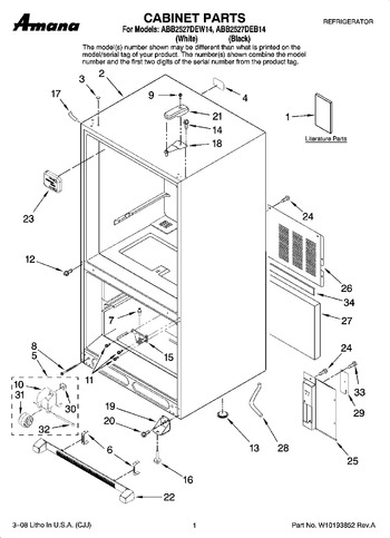 Diagram for ABB2527DEW14