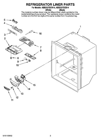 Diagram for ABB2527DEW14