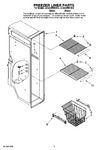 Diagram for 04 - Freezer Liner Parts