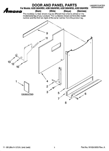 Diagram for ADB1500AWB0