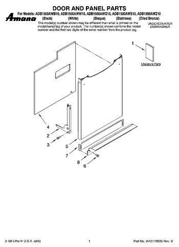 Diagram for ADB1500AWB10