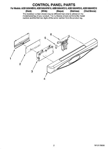 Diagram for ADB1500AWB10