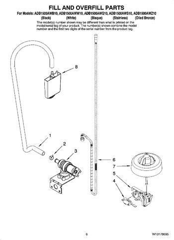 Diagram for ADB1500AWB10