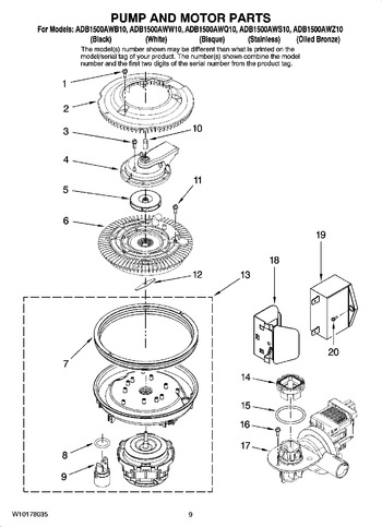 Diagram for ADB1500AWB10