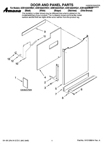 Diagram for ADB1500AWZ37