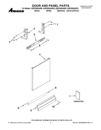 Diagram for ADB1600AWS0