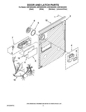 Diagram for ADB1600AWS0