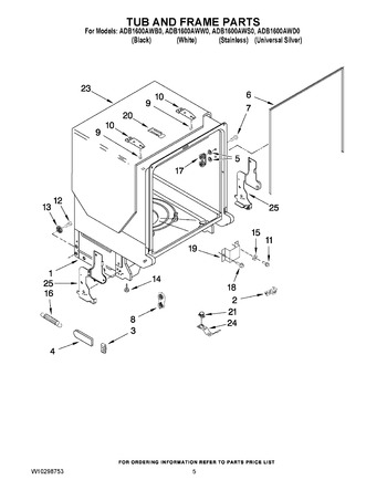 Diagram for ADB1600AWS0