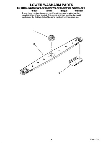 Diagram for ADB2500AWS40