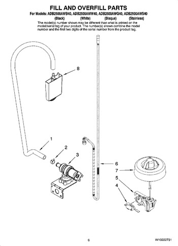 Diagram for ADB2500AWS40