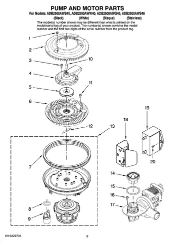 Diagram for ADB2500AWS40