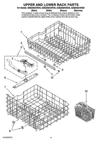 Diagram for ADB2500AWS40