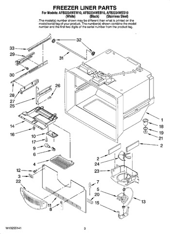 Diagram for AFB2234WES10