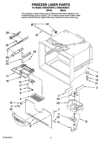 Diagram for AFB2534DEW13