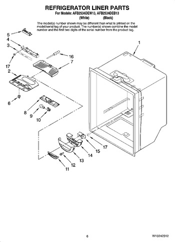 Diagram for AFB2534DEW13