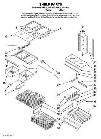 Diagram for AFB2534DEW13