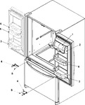 Diagram for 11 - Ref Dr Storage & Center Hinges