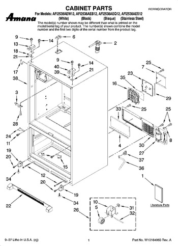 Diagram for AFI2538AEW12