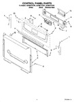 Diagram for 02 - Control Panel Parts