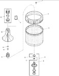 Diagram for 01 - Agitator, Drive Bell, Washtub And Hub