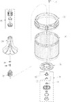 Diagram for 01 - Agitator, Drive Bell, Washtub And Hub