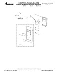 Diagram for 01 - Control Panel Parts