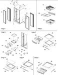 Diagram for 10 - Hinges, & Refrigerator Shelving