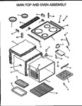 Diagram for 04 - Main Top And Oven Assy