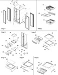 Diagram for 10 - Hinges, & Refrigerator Shelving