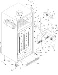 Diagram for 01 - Cabinet, Hinges, Evap Fan & Rollers