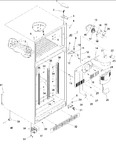 Diagram for 01 - Cabinet, Hinges, Evap Fan & Rollers