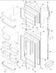 Diagram for 02 - Door Assy, Handles & Shelves