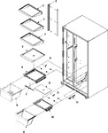 Diagram for 07 - Crisper Assy & Ref Shelf