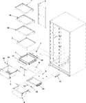 Diagram for 08 - Crisper Assy & Ref Shelf Series 50+