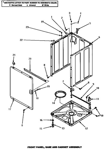 Diagram for AWM372W