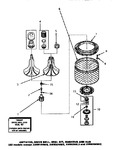 Diagram for 03 - Agitator/drive Bell/seal Kit/tub & Hub