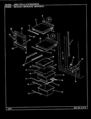 Diagram for BDNS24L9K (BOM: BU86A)