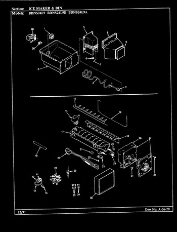 Diagram for BDNS24L9K (BOM: BU85A)