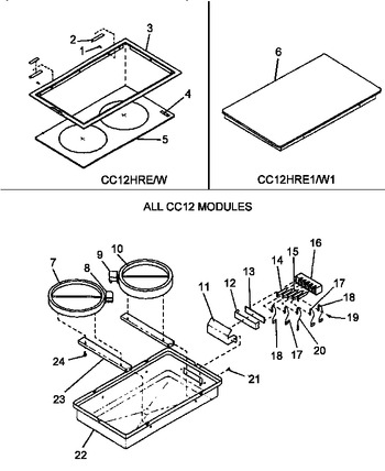 Diagram for CC12HRW (BOM: P1172302S)